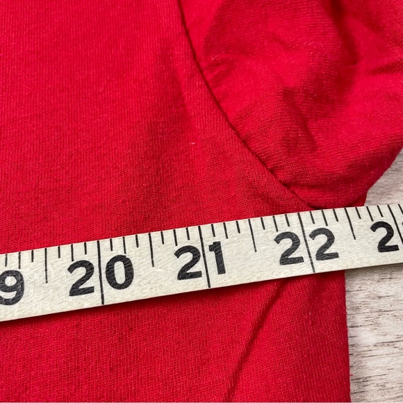 VTG Best Shirt Men's XL Red 50/50 Fruit Of The Loom Blank Single Stitch - Picture 5 of 5